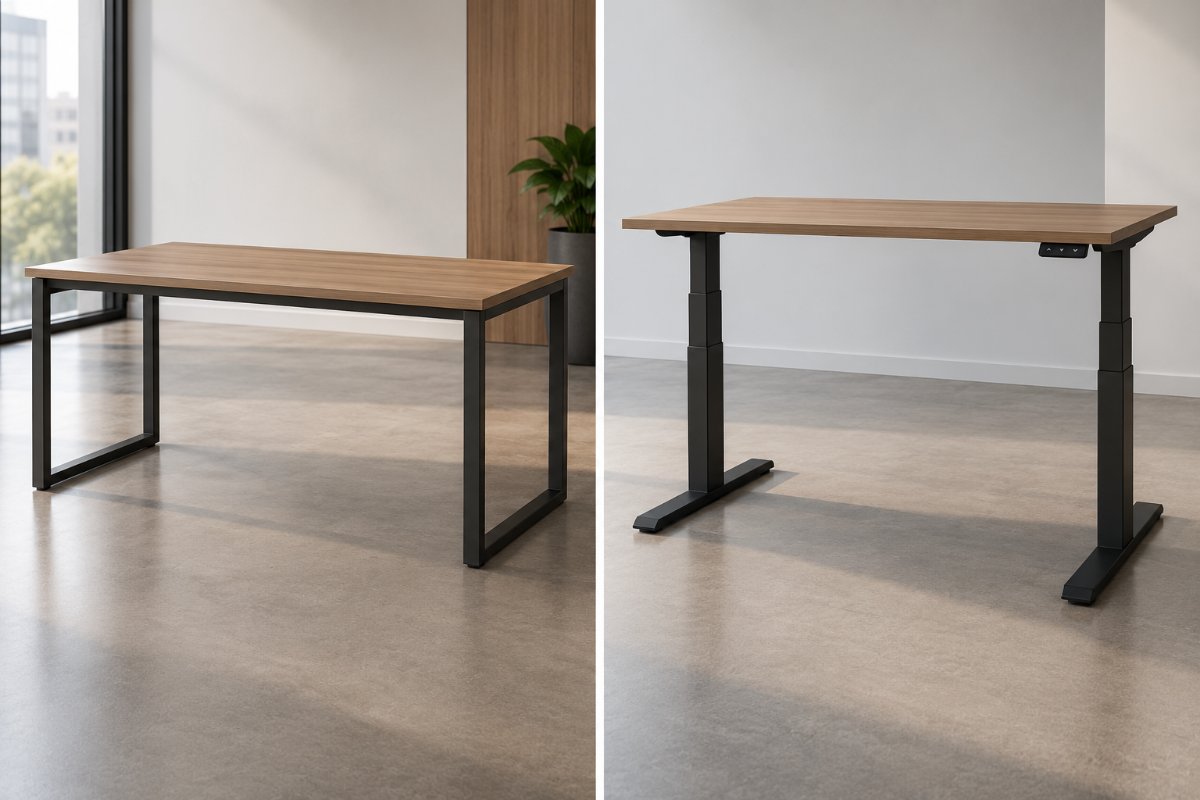 Mesa tradicional ou mesa com regulagem de altura: qual é mais ergonômica?